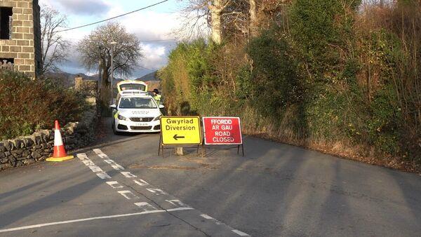 The scene in Gwynedd, North Wales, near to wher<em></em>e police officers were searching for teenagers Jevon Hirst, Harvey Owen, Wilf Henderson and Hugo Morris (PA)